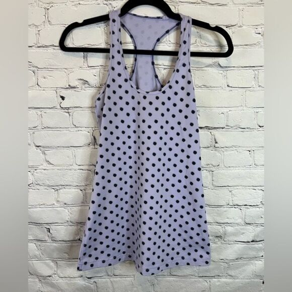 Lululemon Cool Racerback, high‎ noon dot lilac/black size tag was removed - Picture 1 of 9